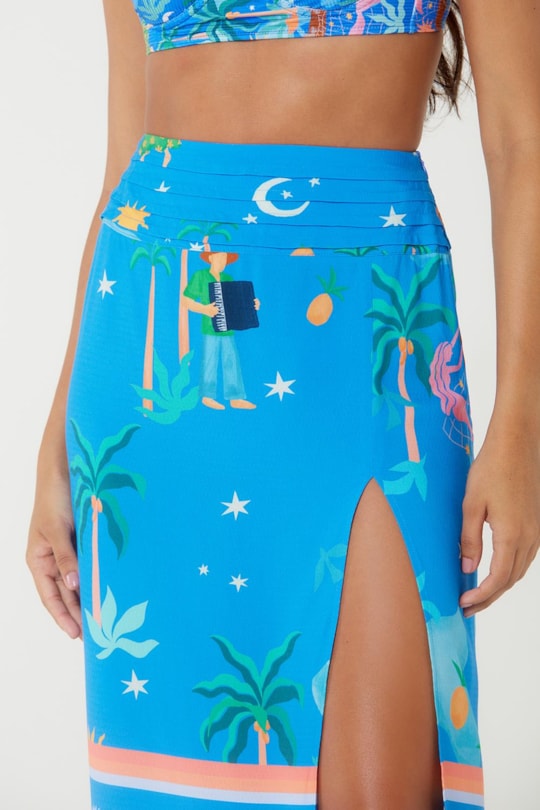 Imagem do produto Saia Longa Pala Pregas Simpatia