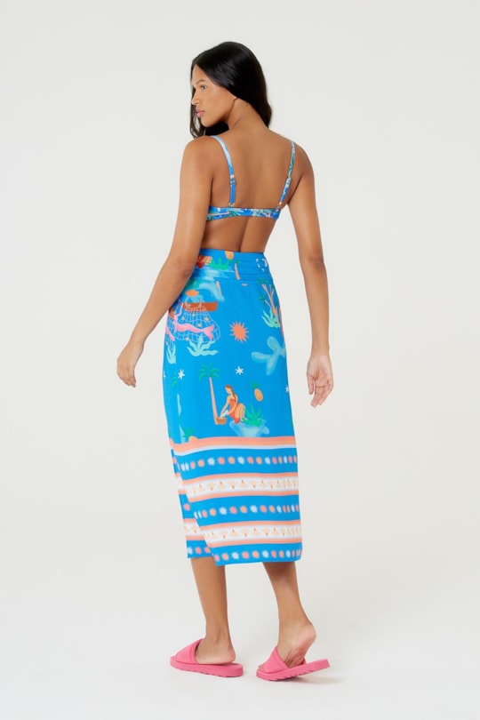 Imagem do produto Saia Longa Pala Pregas Simpatia