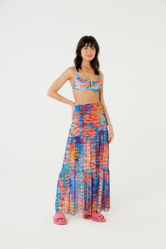 Imagem do produto Saia Longa Tule Escama