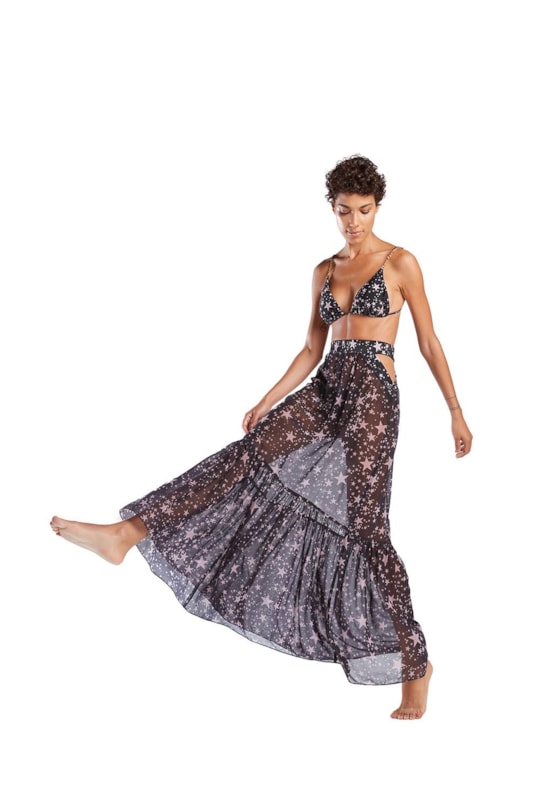 Imagem do produto Saia Longa Vazada Poeira Estelar