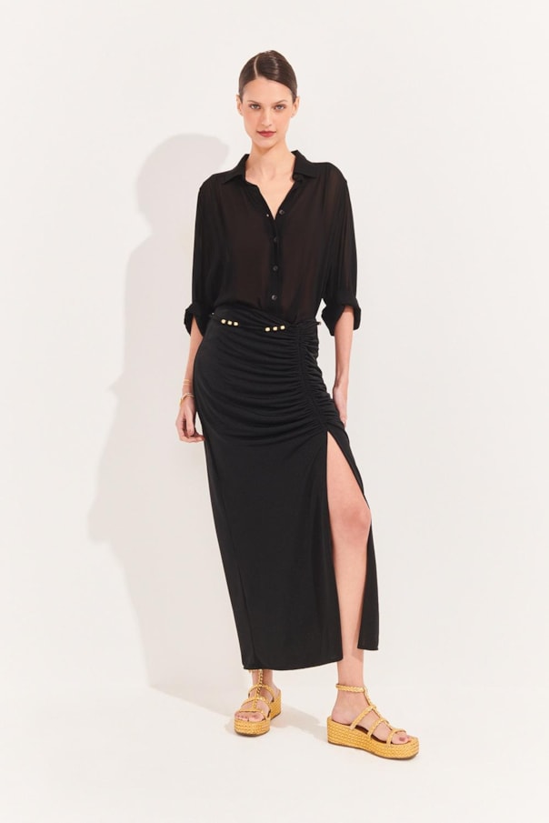 Saia Pareo Cleo Preta