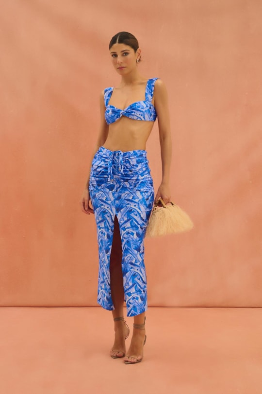 Imagem do produto Saia Pareo Estampa Palm Beach