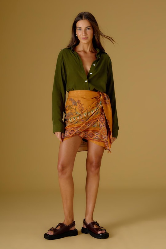 Imagem do produto Saia Pareo Localizado Barrado Canyon