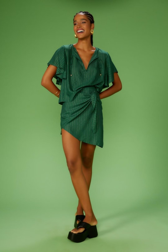 Imagem do produto Saia Pontas Assimetricas Color