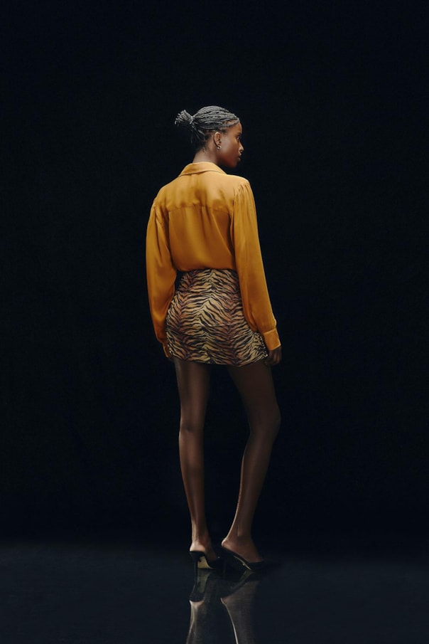 Saia Tule Estampa Tigra