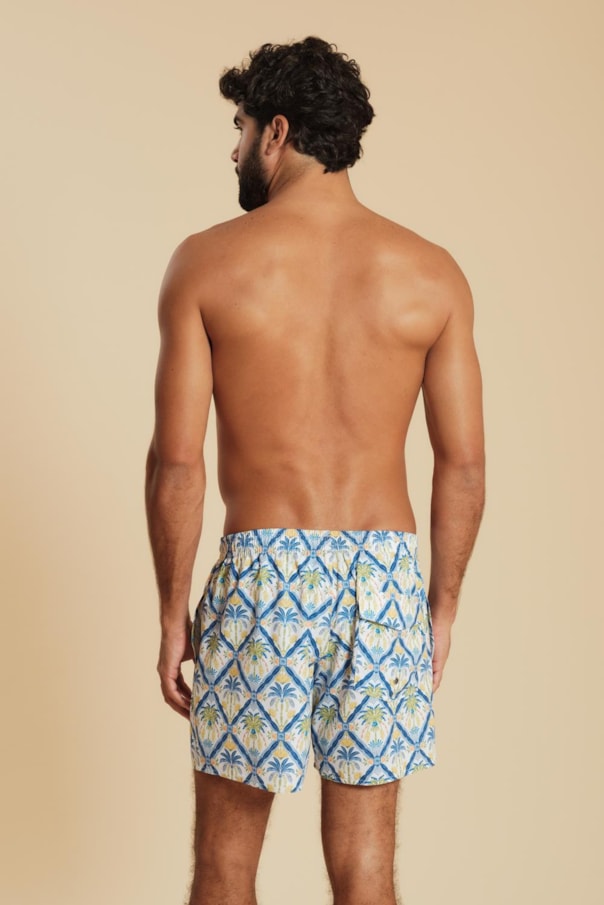 Short Azulejo Tropical