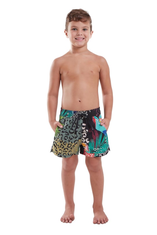 Imagem do produto Short Bari Florestinha Bicolor Infantil