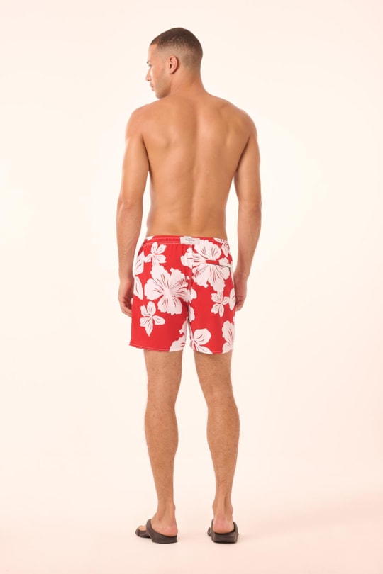 Short Bari Praia Pocketmaxi Hibisco