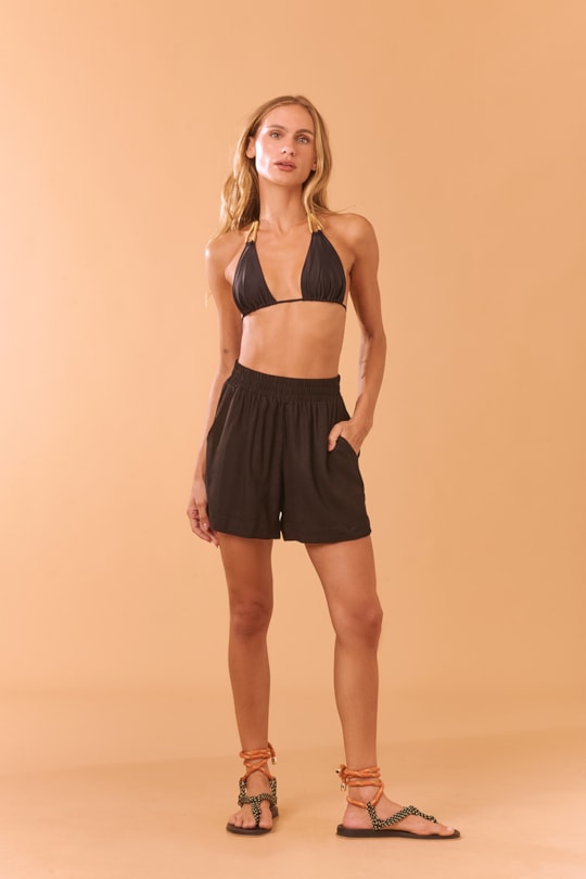 Short Basico Elastico Cintura Liso