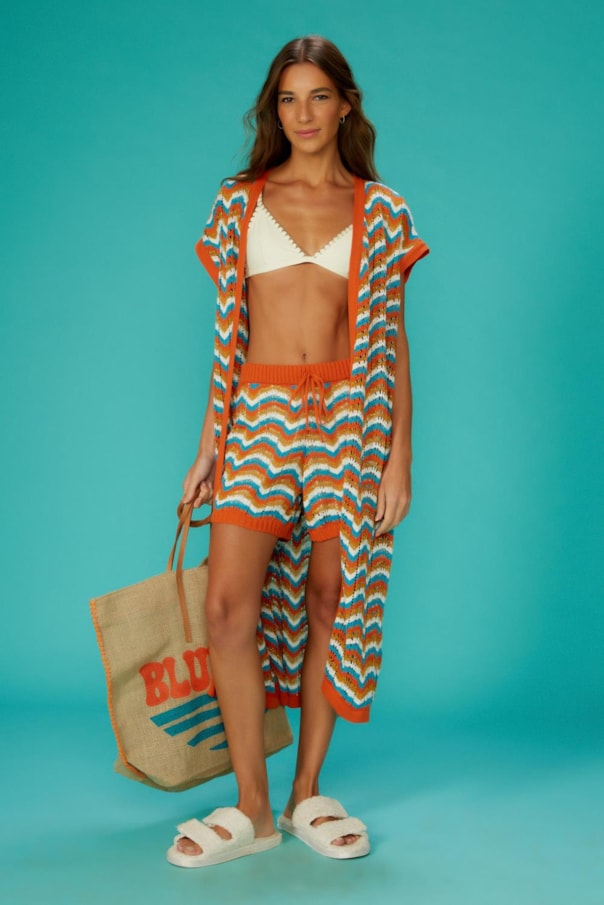Short Chevron Tricot