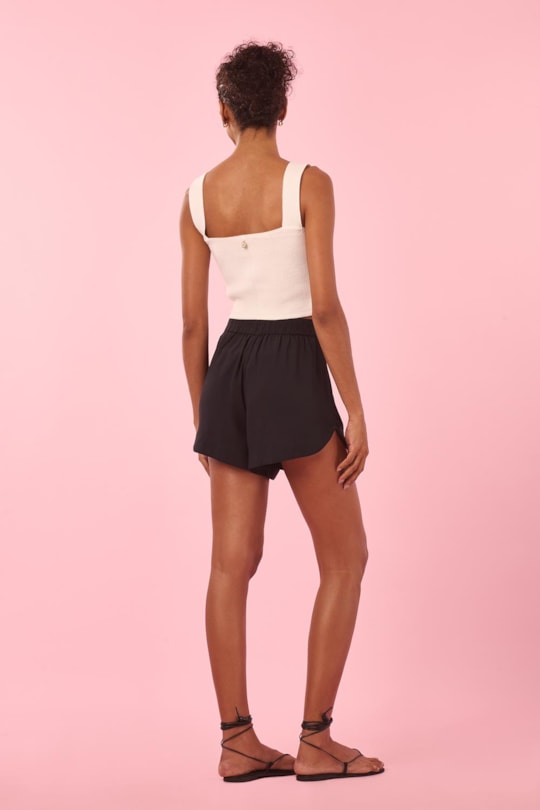 Imagem do produto Short Elastico Costas Bordado Floral