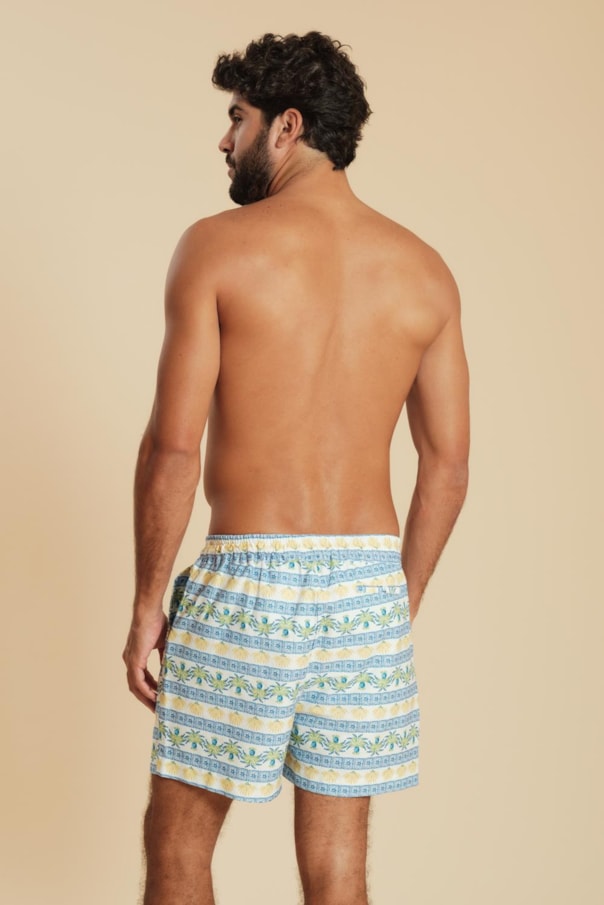 Short Jr Azulejo Tropical