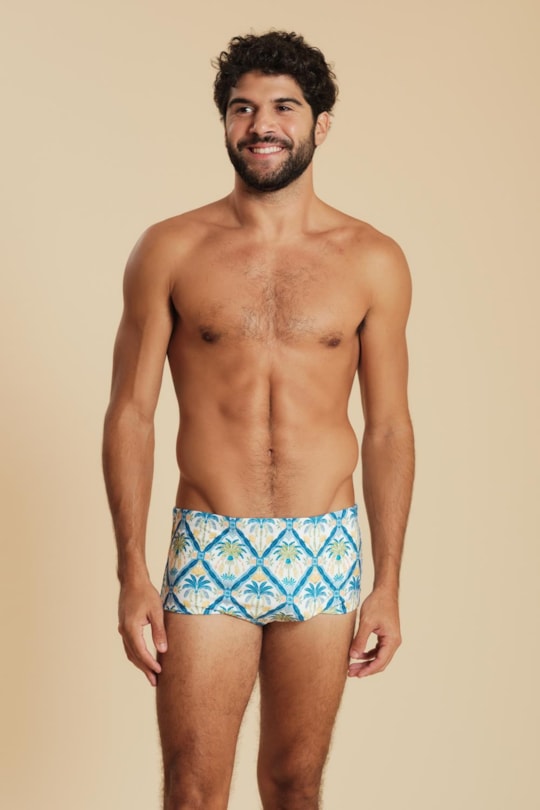 Imagem do produto Sunga Army Azulejo Tropical