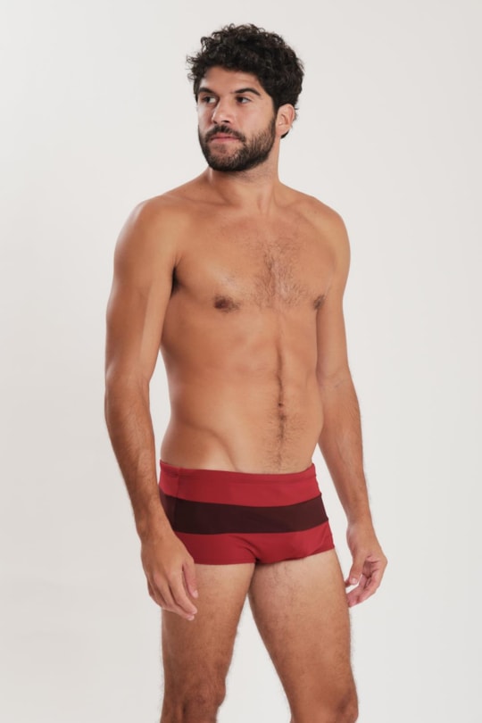 Sunga Army Crepusculo Bicolor Liso Alto2