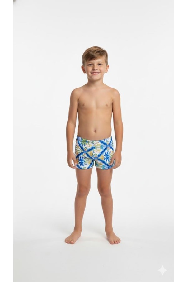 Sunga Berlim Azulejo Tropical (Inf)