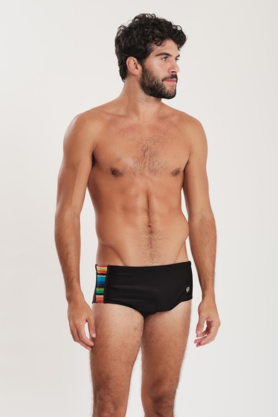 Imagem do produto Sunga Country Lux Listras Rainbow