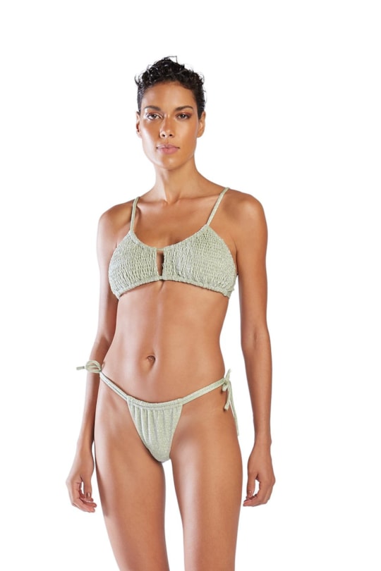Tanga Catia Lurex Verde