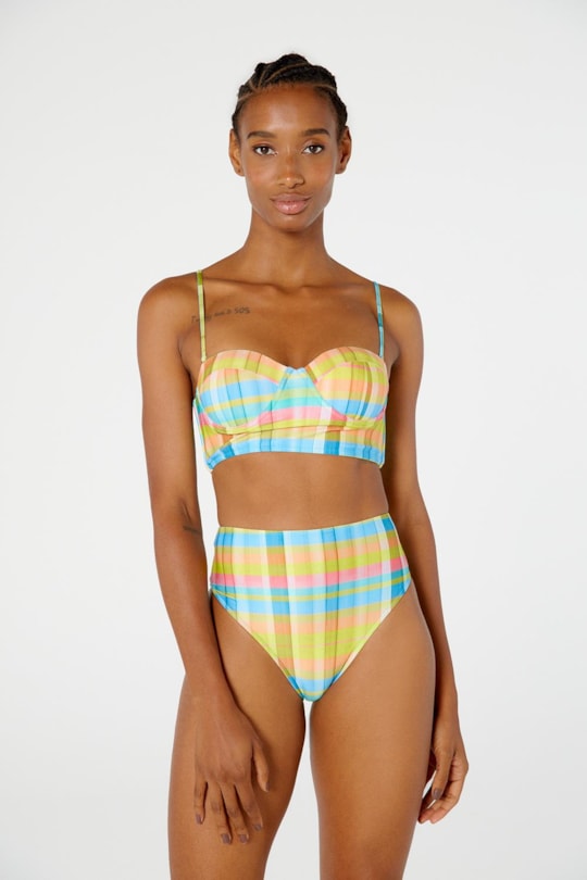 Imagem do produto Tanga Hot Pants Pontal Xadrez Candy