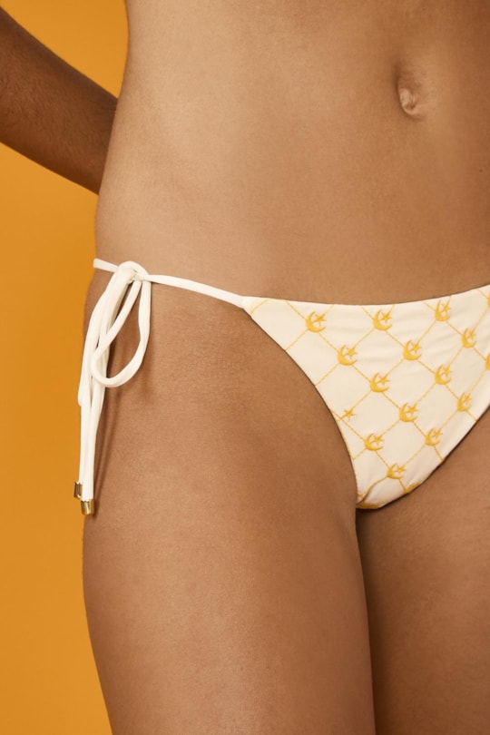 Imagem do produto Tanga Lacinho Bordado Lua e Estrela