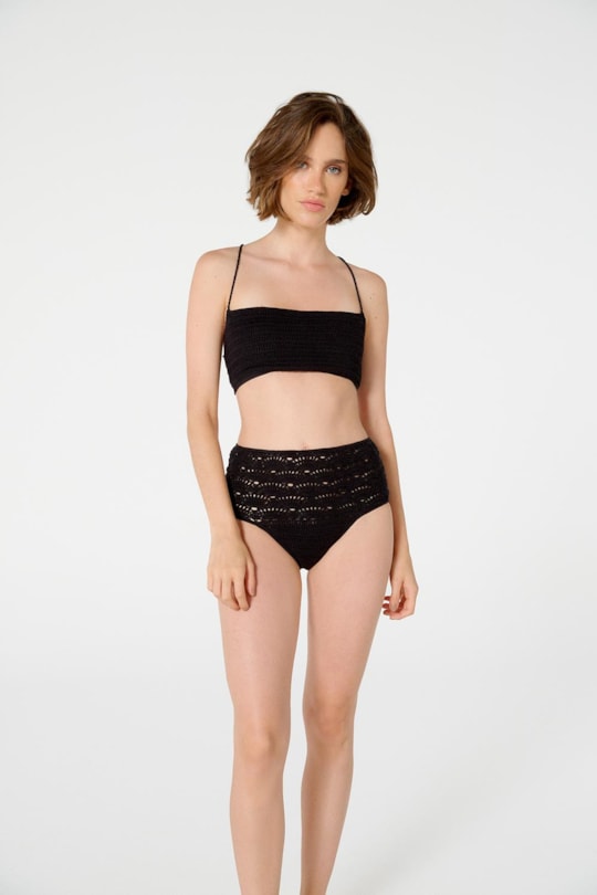 Tanga Ponto Alto Croche Preto