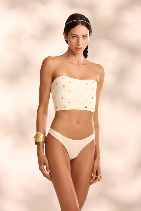 Top Coracao Vivian Bordado Golden