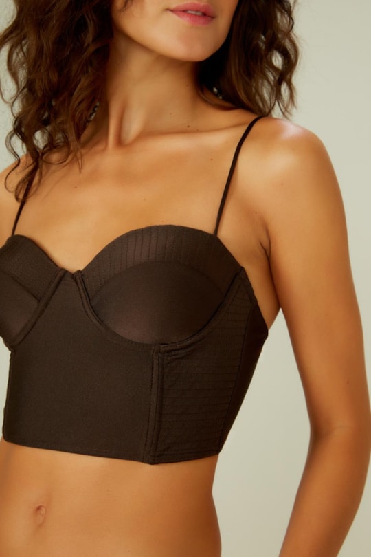Top Corset Matelasse Liso