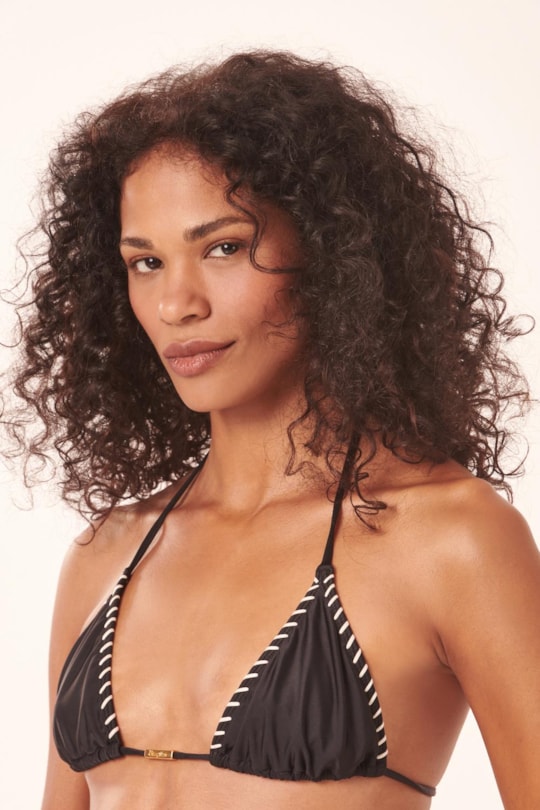 Imagem do produto Top Triangulo Bojo Pontilhado Liso