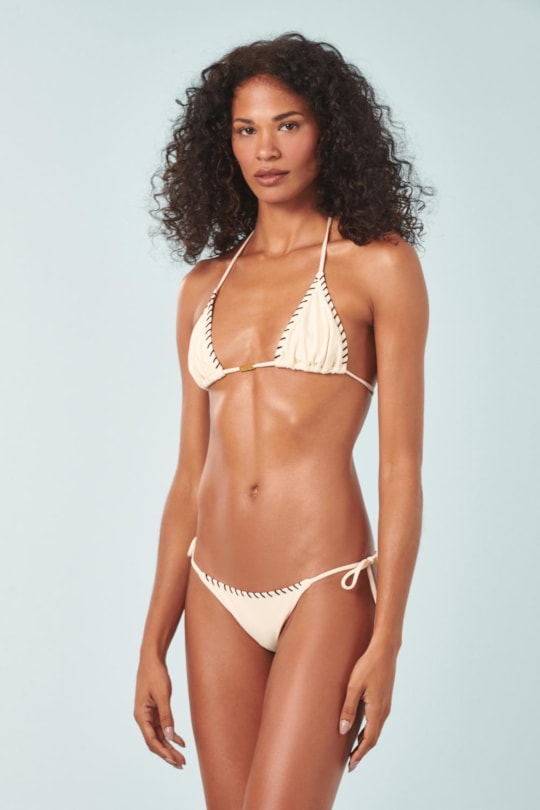 Top Triangulo Bojo Pontilhado Liso