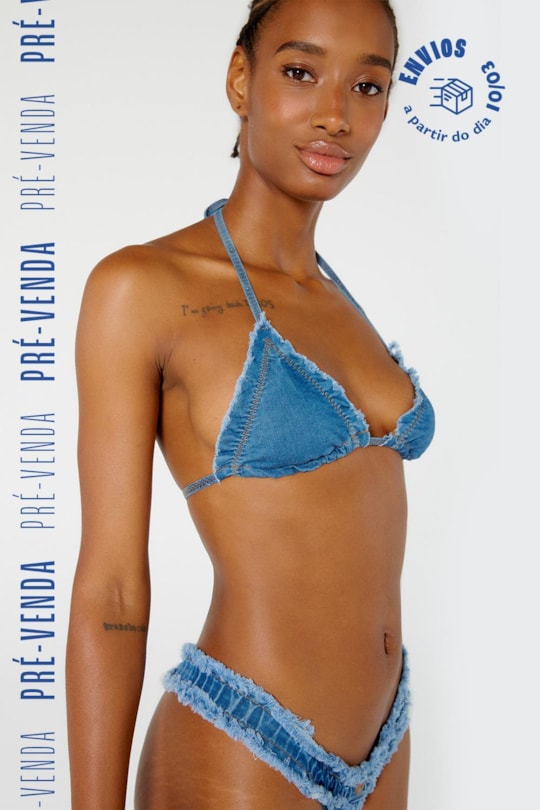 Imagem do produto Top Triangulo Rock Jeans