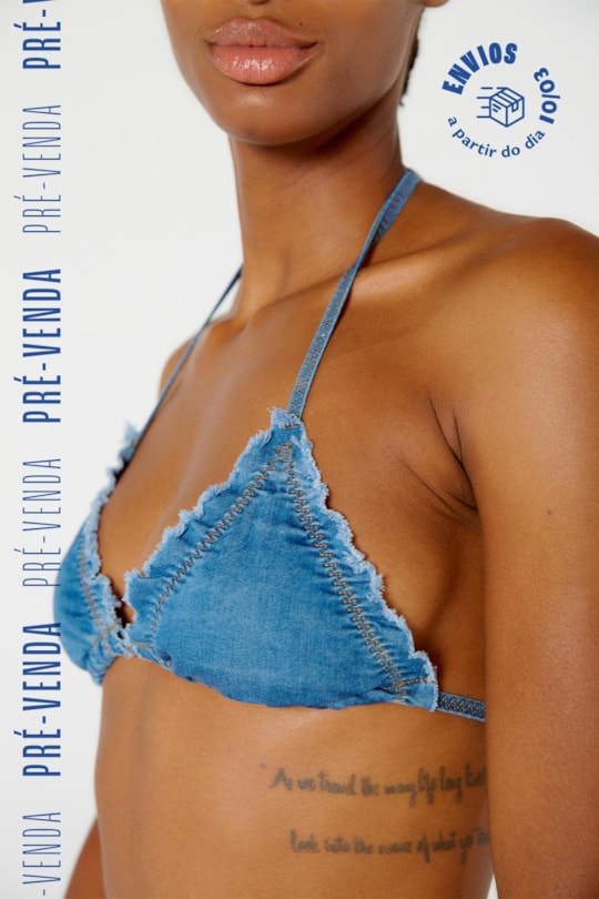 Imagem do produto Top Triangulo Rock Jeans