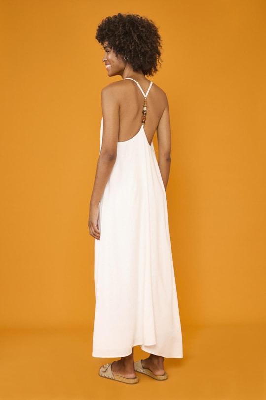 Imagem do produto Vestido Alça Liso Pedras Off