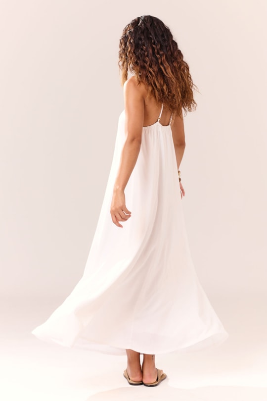 Imagem do produto Vestido Alca Pedras Liso