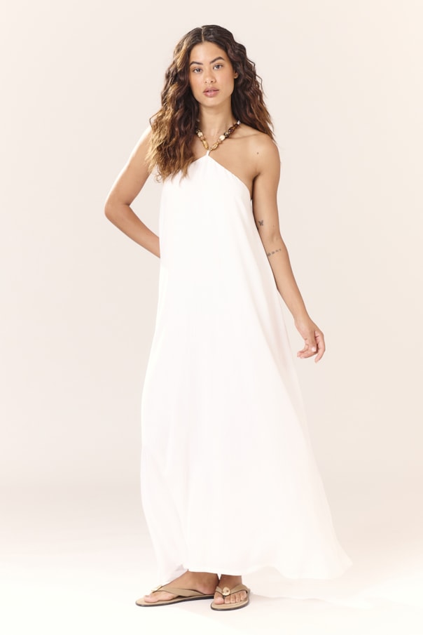 Vestido Alca Pedras Liso