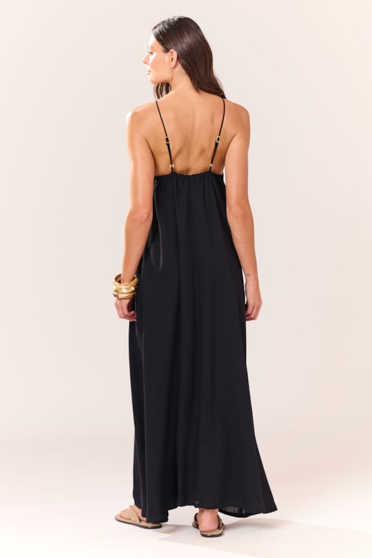 Imagem do produto Vestido Alca Pedras Liso