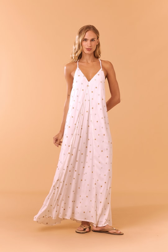 Imagem do produto Vestido Alca Poa Lurex