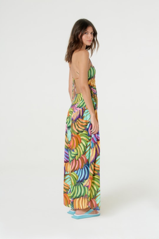 Imagem do produto Vestido Alca Recortes Banana Pop