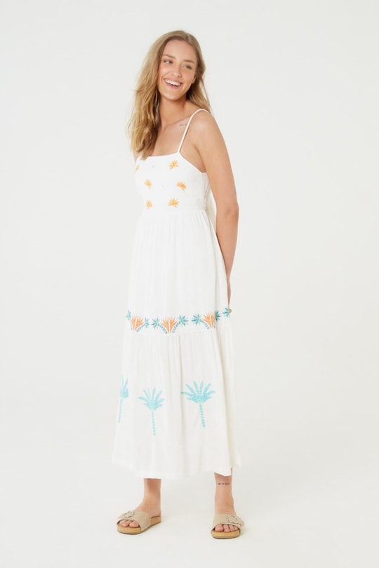 Imagem do produto Vestido Amarracao Costas Bordado