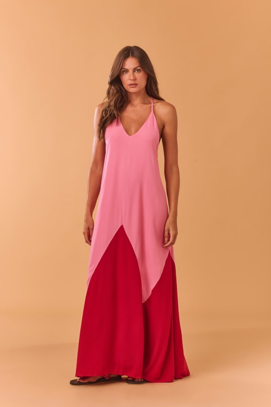 Imagem do produto Vestido Amplo Bicolor