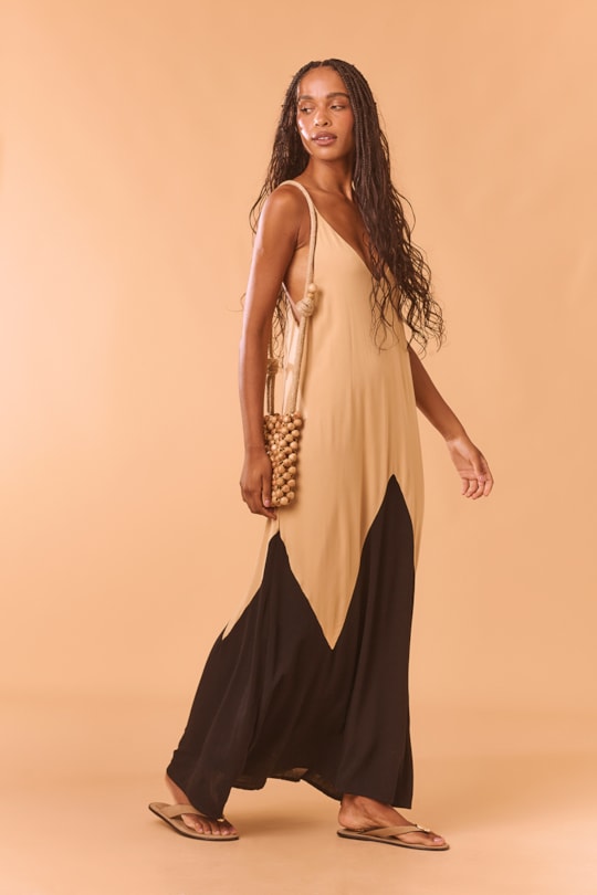 Imagem do produto Vestido Amplo Bicolor