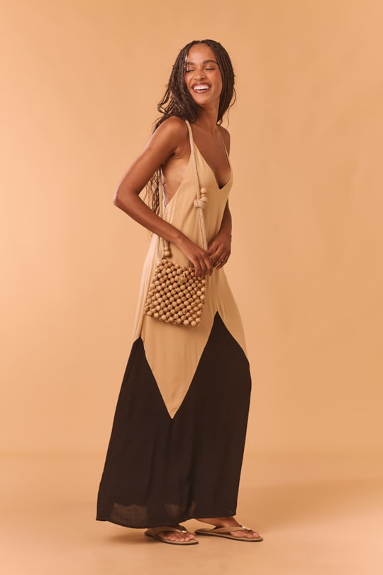 Imagem do produto Vestido Amplo Bicolor