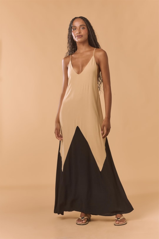 Imagem do produto Vestido Amplo Bicolor