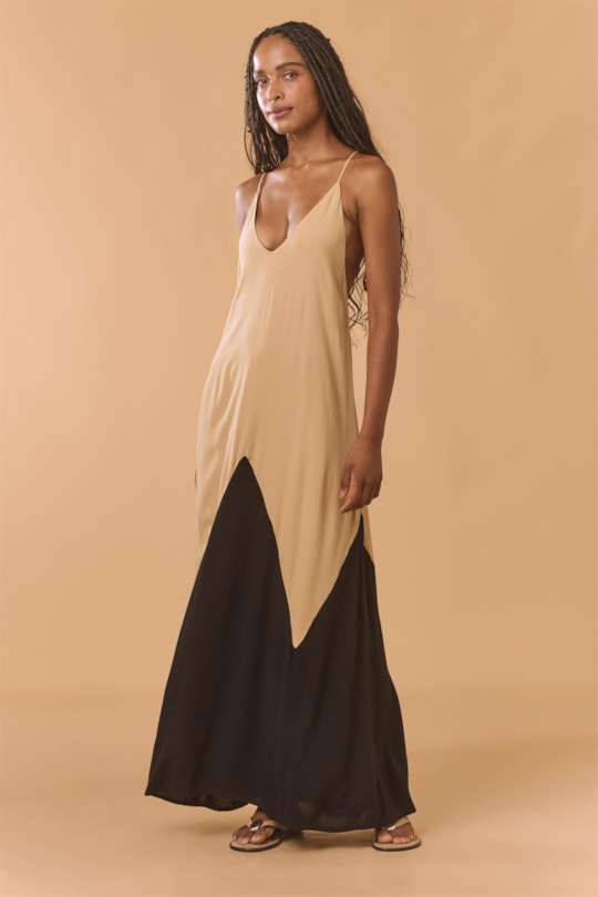Imagem do produto Vestido Amplo Bicolor