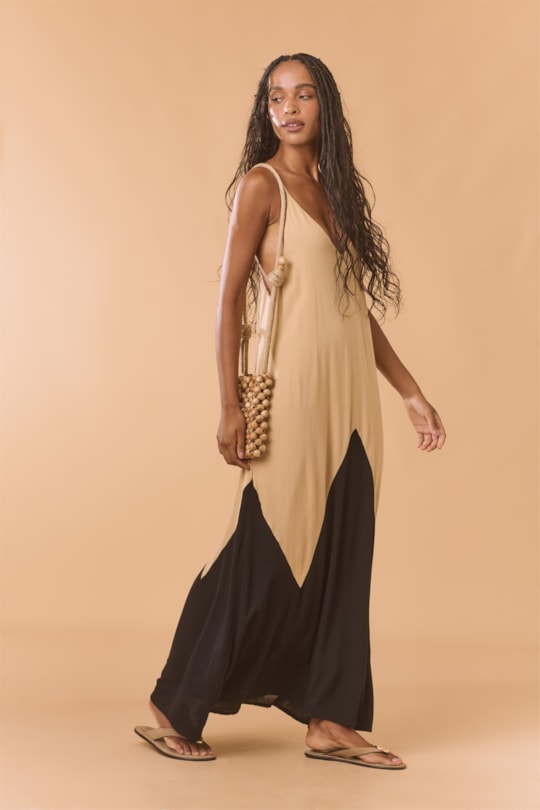 Imagem do produto Vestido Amplo Bicolor