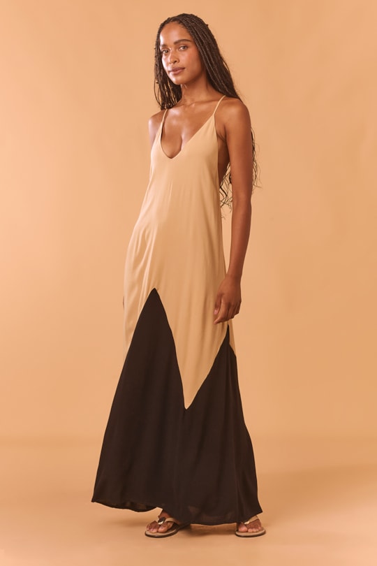 Imagem do produto Vestido Amplo Bicolor