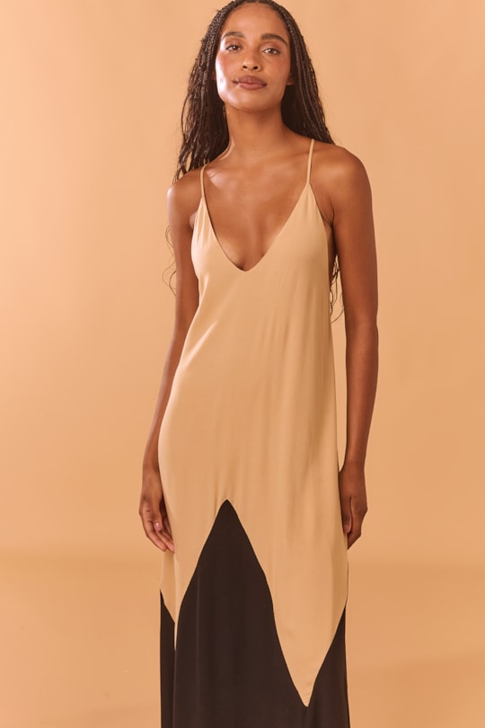Imagem do produto Vestido Amplo Bicolor