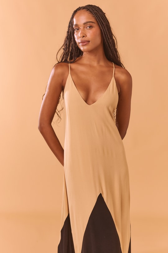 Imagem do produto Vestido Amplo Bicolor