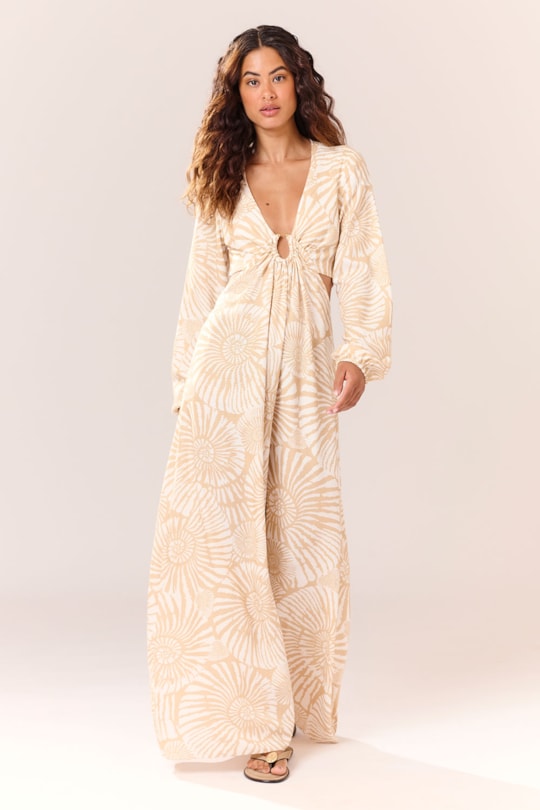 Imagem do produto Vestido Bata Entremeio Nautilus Bege