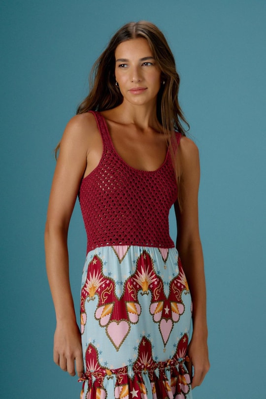 Imagem do produto Vestido Blusa Crochet Country