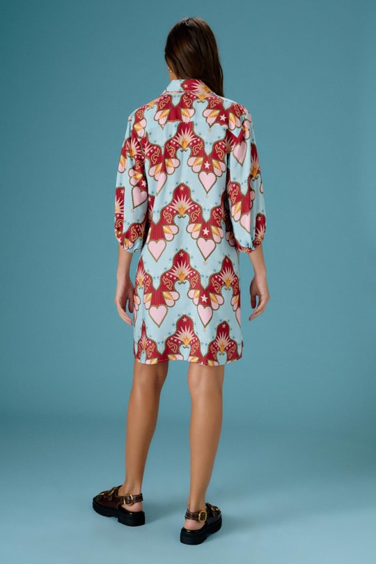 Imagem do produto Vestido Chemise Curto Mg Bufante Country