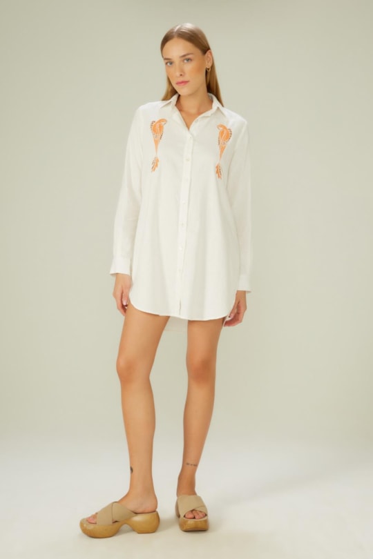 Imagem do produto Vestido Chemise Leila Bordado